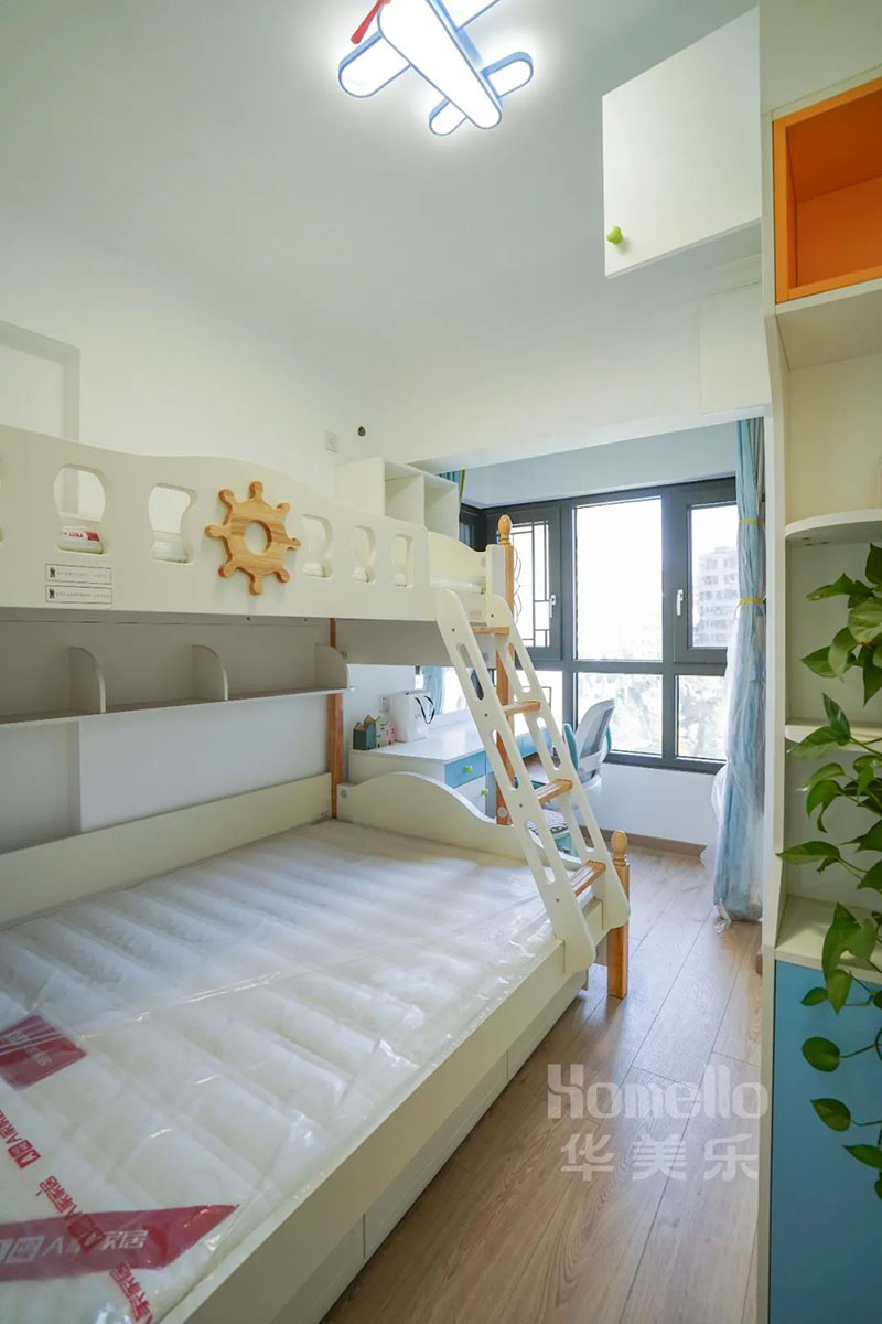 108㎡三居，打造大橫廳柜墻，細化臥室布局，全屋功能性拉滿
